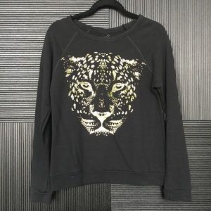 Lira Soft Leopard Graphic Sweatshirt